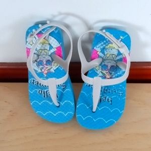 NWOT!Girl's sandals size Medium 7-8 unicorn details